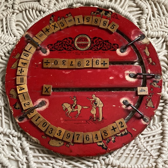 Vintage educational counting and lettering circle board - Picture 2 of 4